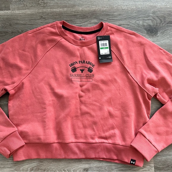 Women’s Under Armour New With Tags semi cropped sweatshirt size large - Picture 1 of 4